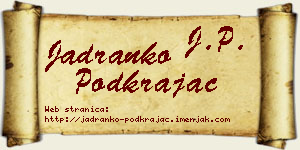 Jadranko Podkrajac vizit kartica